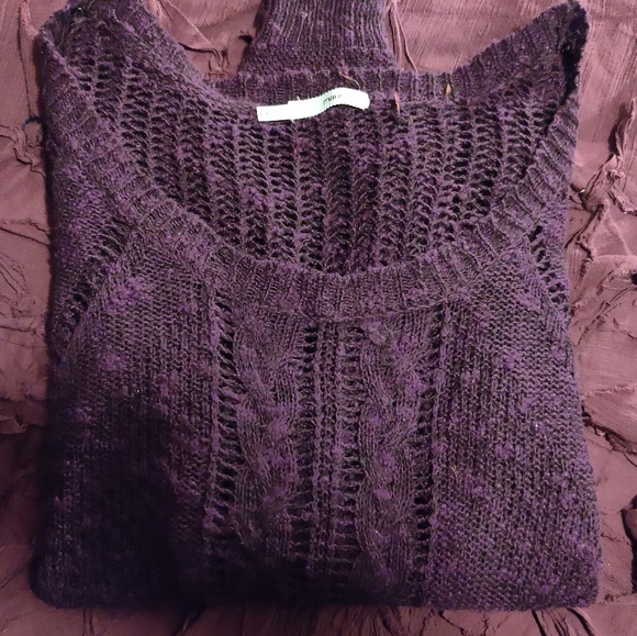 Maurices xl Purple knit Sweater - Picture 2 of 3